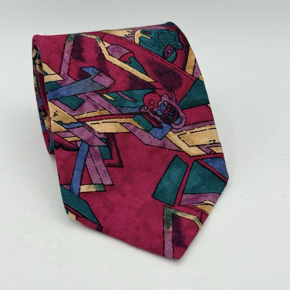 Jerry Garcia Tie Silk Mens Necktie Abstract Angles Collectors Edition Stonehenge